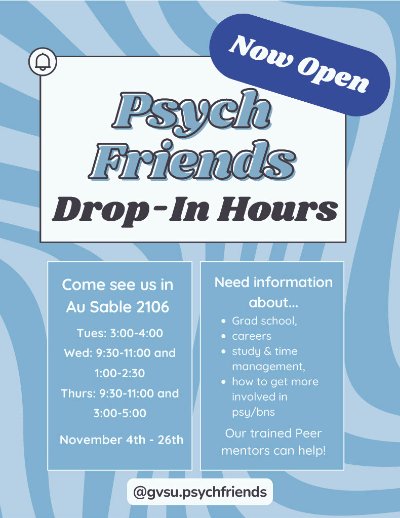 Psych Friends Drop-In Hours